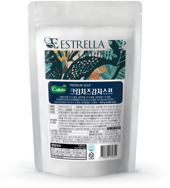 정심식품 깔리또 프리미엄 크림치즈감자스프, 1개, 800g