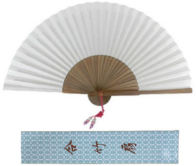 송정필방 부채 - 한지접선(대) 일반형 오죽선 높이30