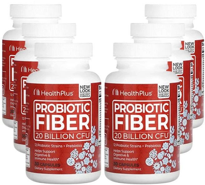 헬스플러스 프로바이오틱 식이섬유 200억CFU 30캡슐, 6개, 30정 - 쿠팡