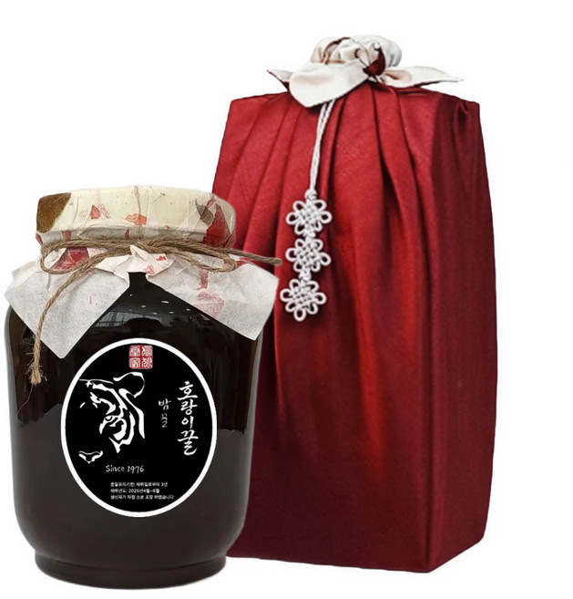 소백산 호랑이 천연 프리미엄 밤꿀 보자기포장 2.4kg, 1개