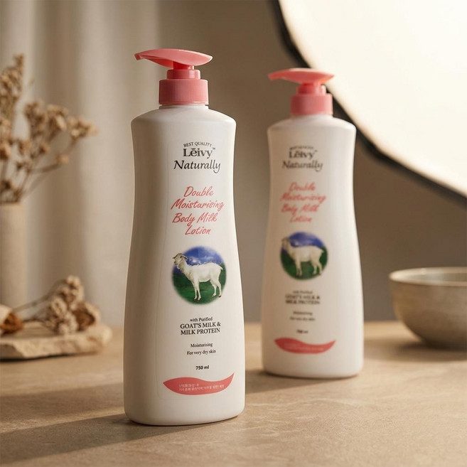 레이비 [2개] 바디로션 산양유 750ml + 750ml, 2개