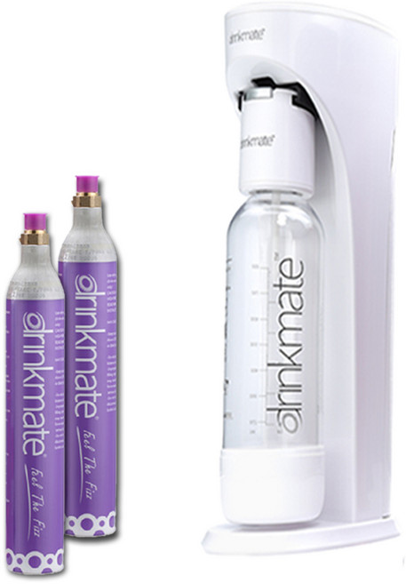 Drinkmate 雙氣瓶組 攜帶款氣泡水機, 珍珠白, 珍珠白