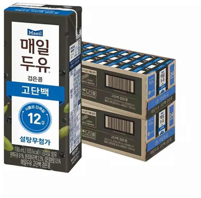 매일두유 검은콩 고단백 190ml 48개