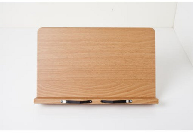 책 받침대 거치대 북 스탠드 휴대용 높이조절 독서대 원목 접이식 아기 독서대 3호