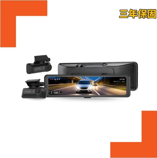 Mio 雙鏡頭4K行車記錄器 STARVIS 2感光元件 1500 nits螢幕 GPS測速提示 三年保固, 配件依實際包裝內容為主, 128GB