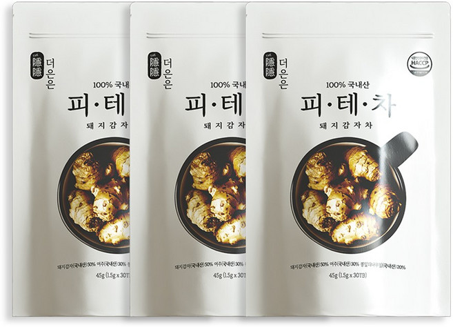 더은은 피테차 식후 혈당 루틴 차 돼지감자 여주 뽕잎 티백 90개입, 30티백 + 30티백 + 30티백