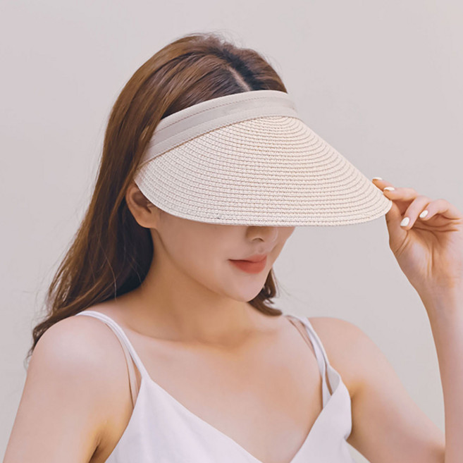 MISS21 토너먼트 베이직 밀짚 썬캡 (ot672)