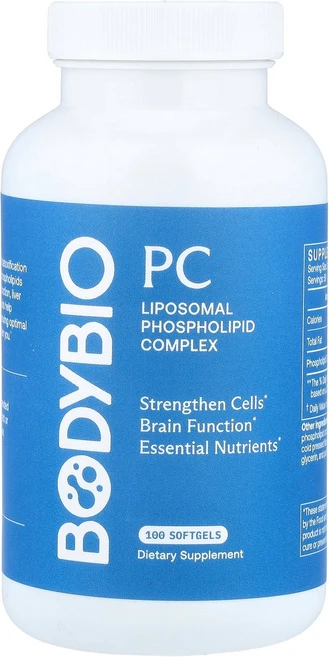 BodyBio PC Liposomal Phospholipid Complex 100 Softgels 650 mg per Softgel, BodyBio, PC, Liposomal Phospho, 100정 - 쿠팡