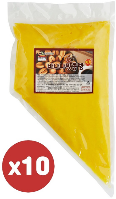 커피콩빵 반죽 10kg 바나나맛 홈베이킹 카페 디저트, 10개, 1kg
