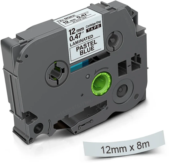 1PK 12mm Brother P-touch TZe TZe231 TZe-MQP35 PT 라벨 메이커 용 테이프, 없음, 2) TZe-MQ531