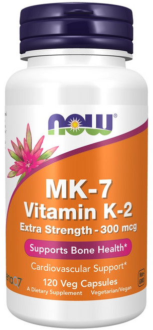 나우푸드 MK-7 비타민 K-2 엑스트라 스트렝스 300mcg 베지 캡슐, 120정, 1개
