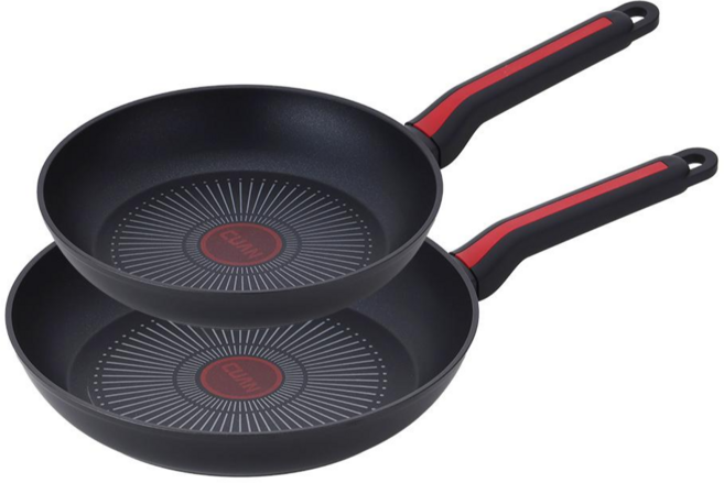 열온도센서 프라이팬 후라이팬 세트 IH 인덕션 겸용 논스틱 코팅, 1세트, 2종세트, 레이디블랙