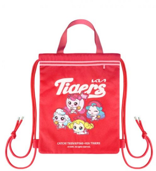 Kia Tigers x Catch! Teenieping Gym Sack Red 기아 타이거즈 x 캐치! 티니핑 짐 색 레드, ONE SIZE
