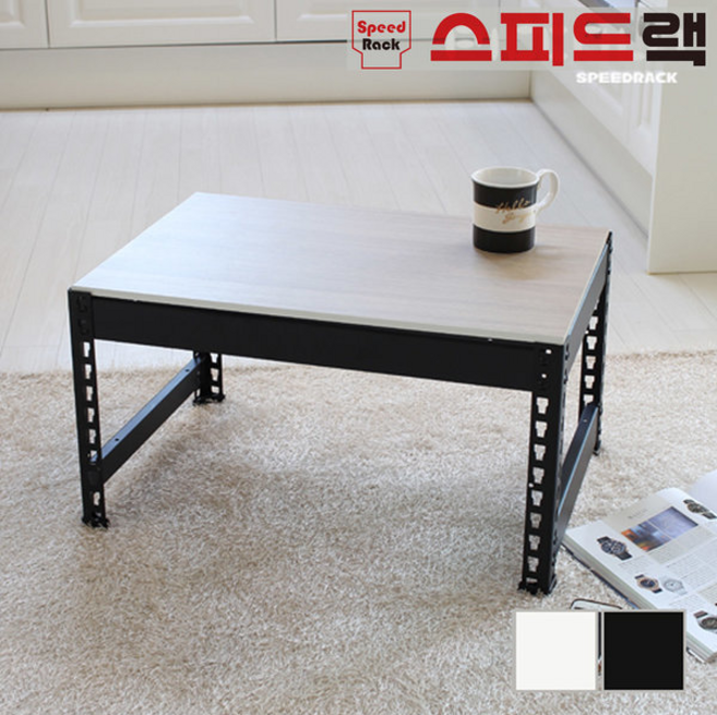 스피드랙 V2 선반 1단 600 x 400 x 330 미니 테이블 거실장 협탁, 블랙
