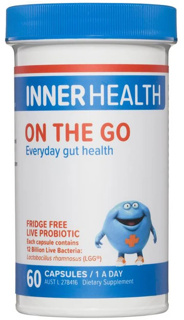 호주 프리미엄 가족 영양 식품 이너헬쓰 120억 생 유산균 온 더 고 60캡슐, 1개, 60정 - 쿠팡