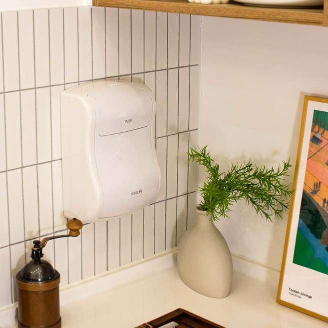 1+1 센스큐 에어 미니 벽걸이 휴지통 3L 화이트, 화이트 1+1