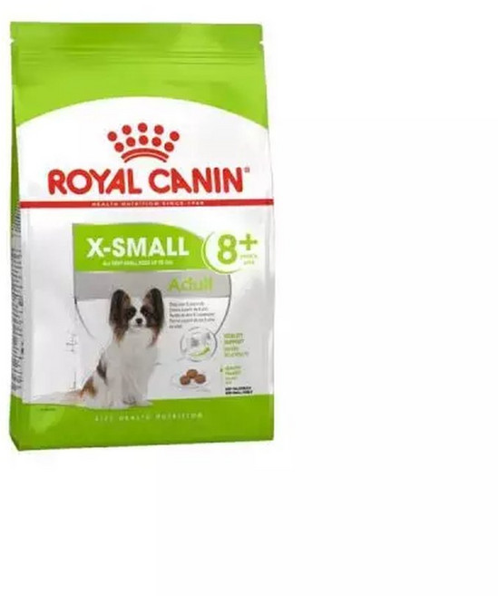 로얄캐닌 엑스스몰 어덜트8+(8세이상) 강아지사료 3kg (성견시체중 4kg 이하 초소형), 1개