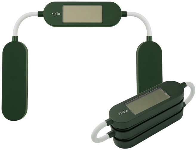 Kikilo 키킬로 여행용 가정용 폴더블 체중계 초경량 휴대용 미니 접는, 그린(British Racing Green), 1개, KFS