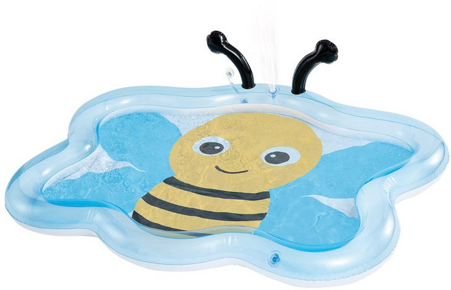 Intex 59L 50 x 40.5 x 11.1 44 (인텍스) 풀 아기 풀비 라이트 블루 옐로우 블랙, 1개