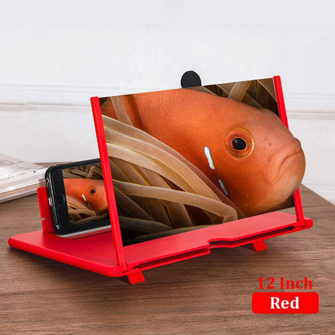 1등 스마트폰확대스크린 고화질 블루라이트차단 돋보기 확대경 12인치 14인치, 12인치레드, 1개