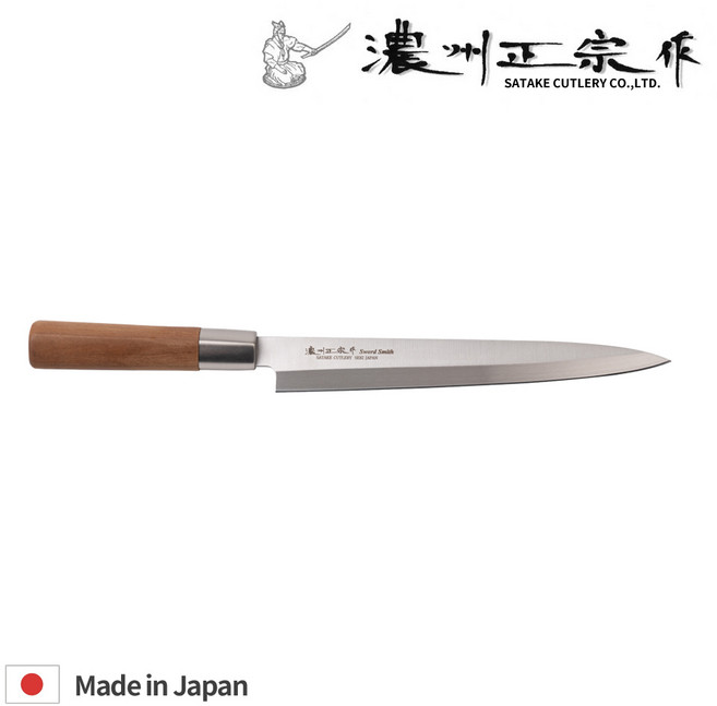 [사타케] 노슈 마사무네 너트브라운 사시미 일본 식도 칼 japan, 단품, 1개