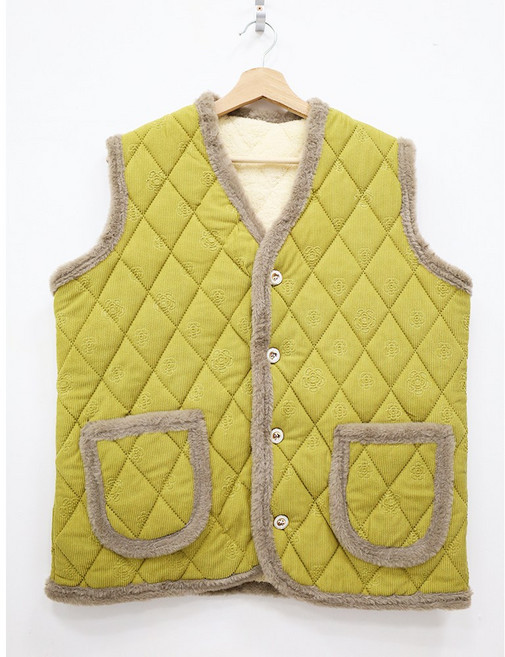 형제상회 할머니조끼 할머니옷 촌캉스 겨울 골덴 코듀로이 양털조끼 김장조끼 0054W04C