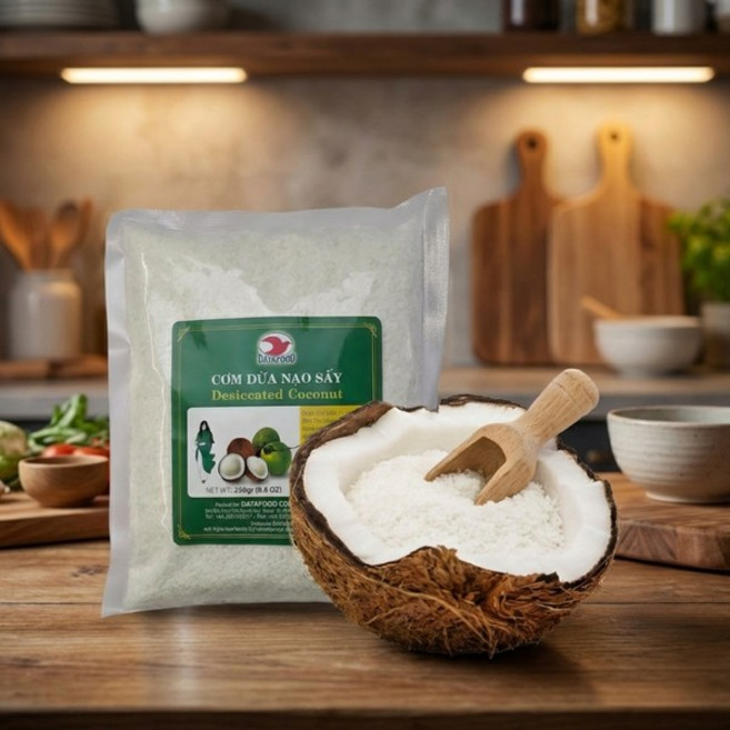 베트남 건코코넛 Desiccated Coconut 코코넛가루 코코넛분말 베이킹 토핑, 20개, 250g