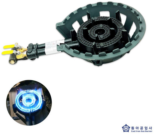 업소용 쌍관버너 LNG 주물 버너 화구 간택기 2구 3구 저압 준저압 동아 도시가스, LPG용, 쌍관버너(내피만)(LPG)