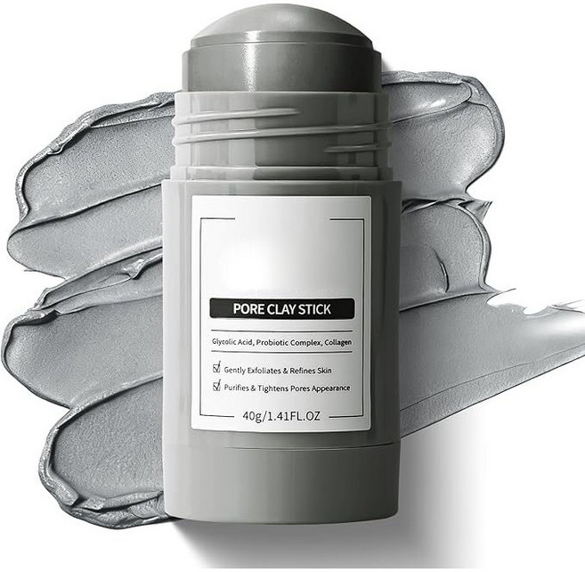 PORE CLAY STICK 毛孔清潔泥膜棒 深層淨化, 1個, 泥膜棒