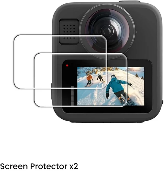 GoPro MAX 2 실리콘 케이스 렌즈 캡 커버 강화 유리 강력한 보호기 Max2 액세서리용, 01 E2017-2