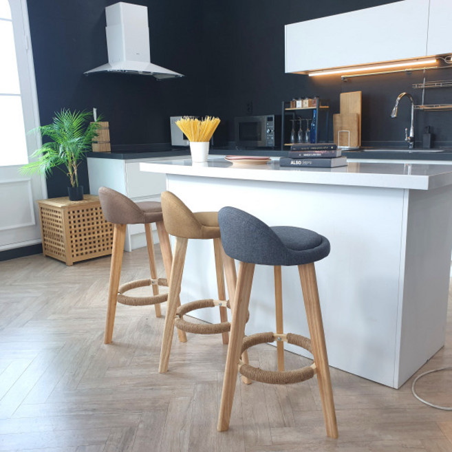 코지테일러 아일랜드 식탁의자 홈바의자 주방 거실 바텐 높은 스툴 스탠딩 바 체어 B14, 그레이