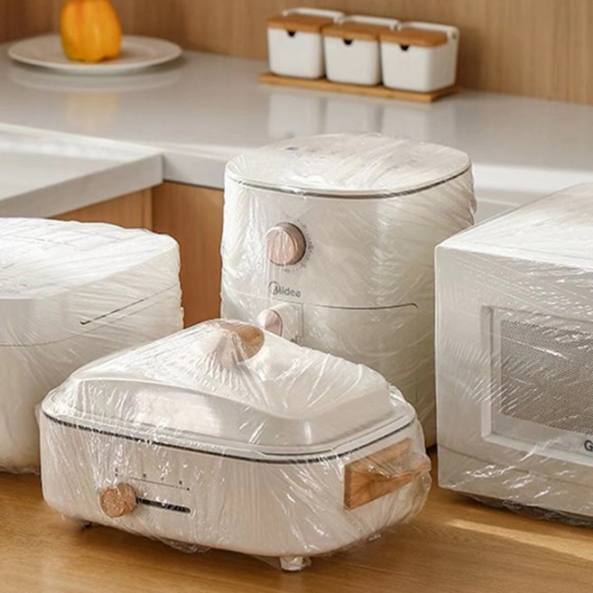 무지스 1+1 전자제품 방진커버 대형 먼지덮개 주방가전 싸개 더스트 비닐 보관 SW07002, 투명