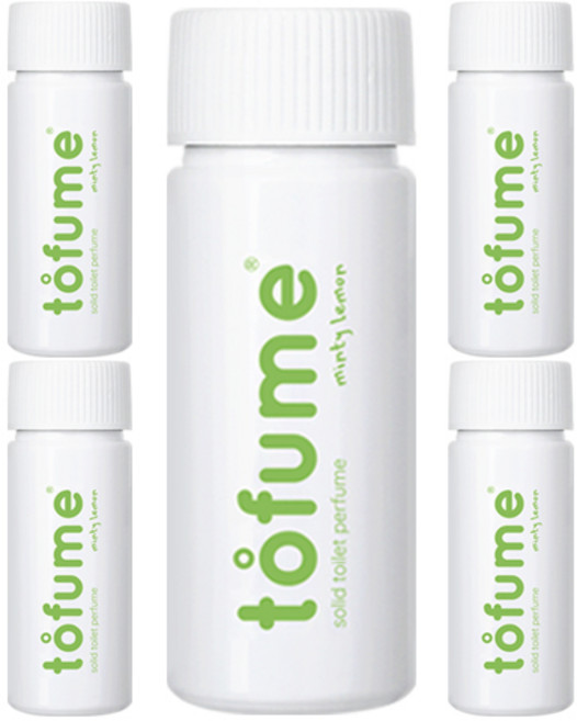 토퓸 토일렛 퍼퓸 화장실방향제, 24g, 5개, 민티레몬