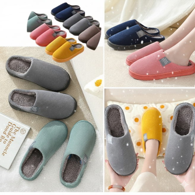에이드 겨울 털 슬리퍼 거실 실내화