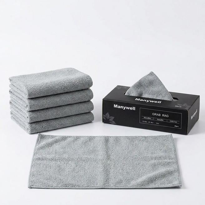 홈베리카 뽑아쓰는 세차타월, 1박스, 그레이