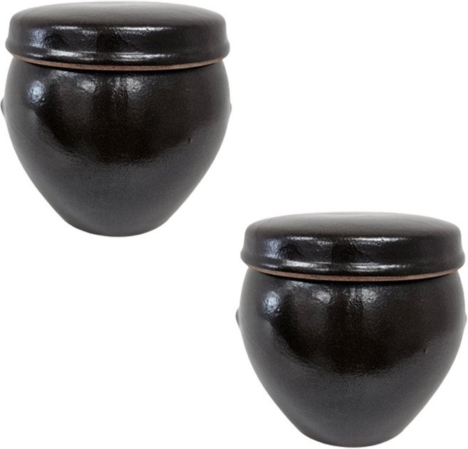 [왓위셀] 작은 항아리 미니 옹기 단지 현관 소금단지, 2p