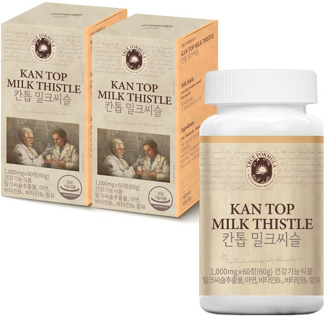 트루포뮬러 칸톱 밀크씨슬, 60정, 2개