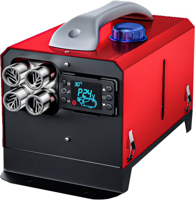 차니글로벌 무시동히터 화물차 차박 차량용 24V 12V 220V 캠핑 차량용히터 이동식 온풍기 전기차, 01 4구 수평 올인원, 1개