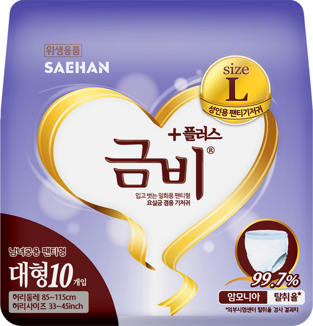 금비 남녀공용 팬티 기저귀, 1박스, 80개입, 대형