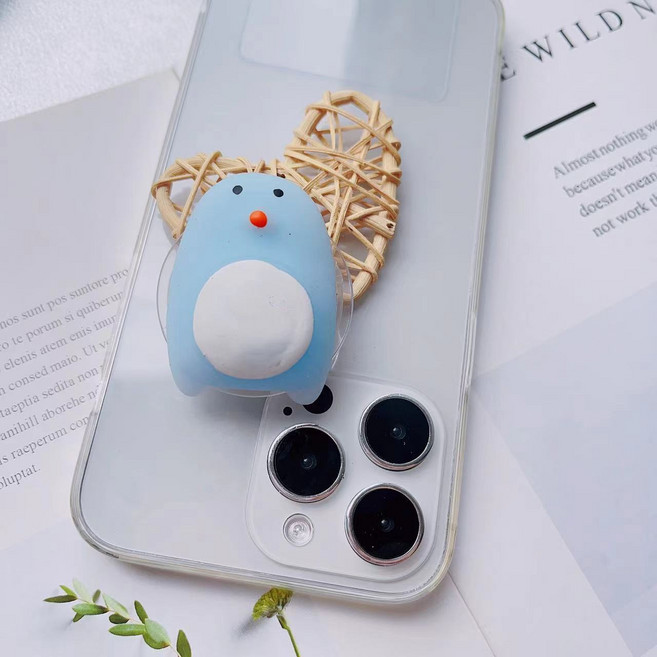 걸스코코 말랑가득톡 맥세이프 아이폰 인형 스마트톡 갤럭시 톡홀더 거치대 우정템, 1개, 4번스마트톡