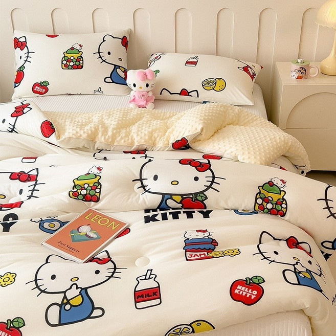헬로키티 봄 가을 겨울 차렵 이불 키티이불 에프식스