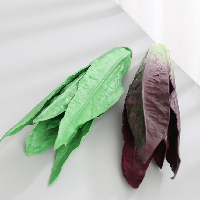 긴 양배추 모형 1P 인조 가짜 채소 푸드 식품 야채 과일 소품, 퍼플