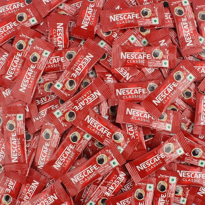 Nescafe Classic Coffee Nescafe Instant Coffee Sachets Pack Of 50, 1개, 1개입, 50g