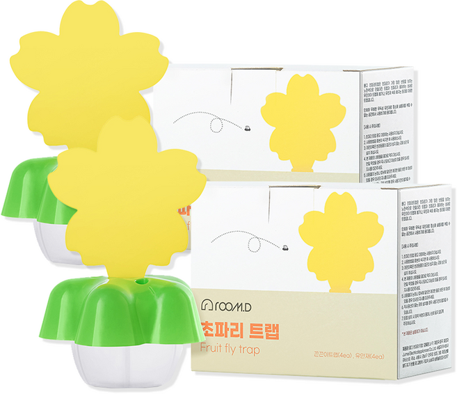 룸디 초파리 트랩 유인제 세트, 2개, 1세트