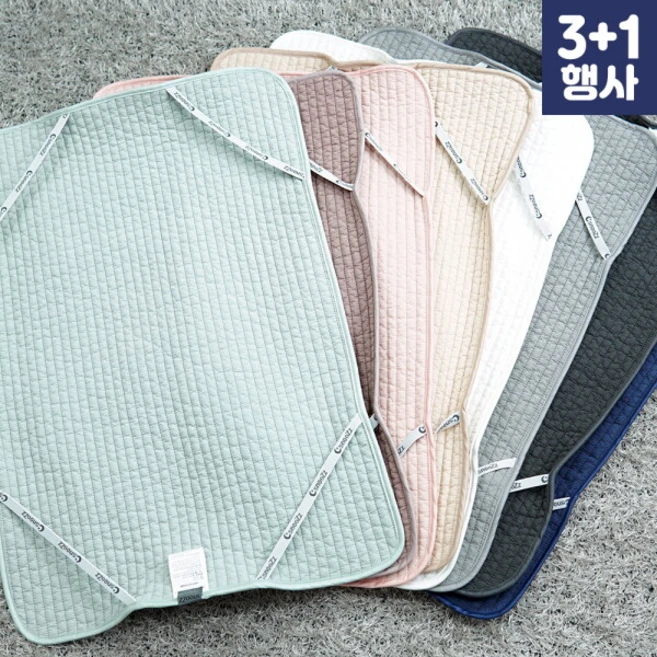 [스누즈] [3+1] 피그먼트 순면 밴딩 코지 베개 커버 4060, 색상:네이비(총4장), 네이비 - 쿠팡