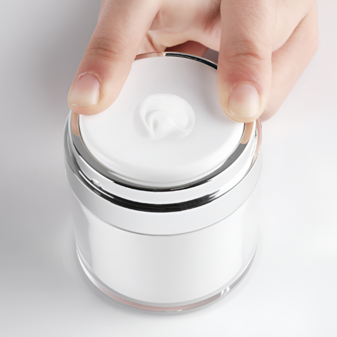 모나코올리브 펌핑 펌프 진공 화장품 크림 소분 용기 50ml, 1개