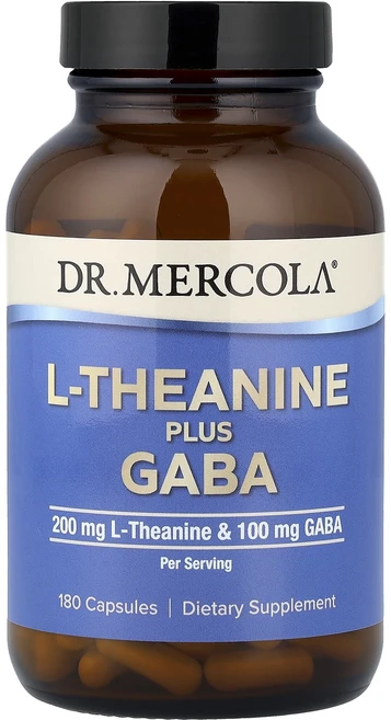 메이커제품입니다 Dr. Mercola l-테아닌 GABA 함유 캡슐 180정 좋은효과를 보실수있습니다, 1개 - 쿠팡