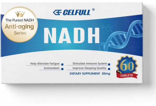 CELFULL NADH Supplement 40mg Enchance NMN Alternative NAD+ Supplement for Support Anti-Aging Boost, 60 tablets, 1개