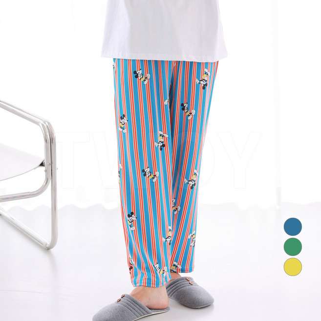 투와이 디즈니 남녀공용 피치 파자마 바지 DF289