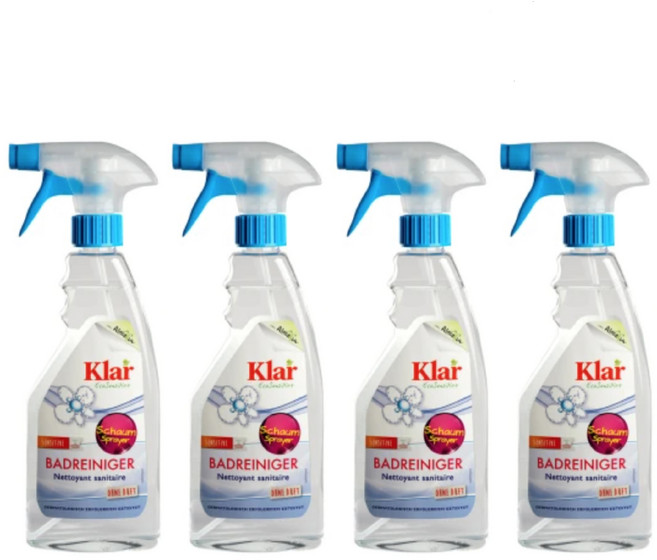 클라 독일 유기농 욕실 세정제 Klar Badreiniger 500ml x 4개 화장실 청소 세제, 1개